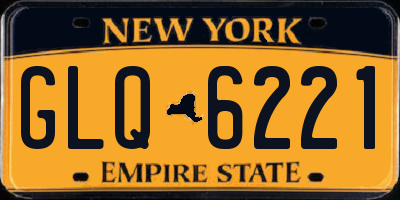 NY license plate GLQ6221