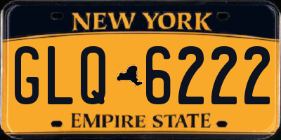 NY license plate GLQ6222