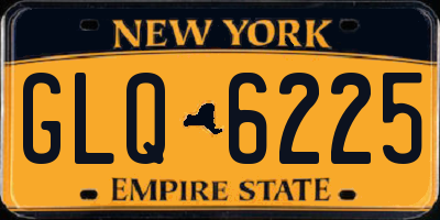 NY license plate GLQ6225