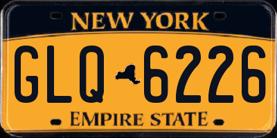 NY license plate GLQ6226