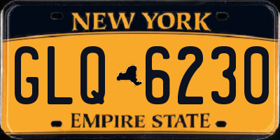 NY license plate GLQ6230