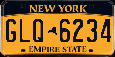 NY license plate GLQ6234