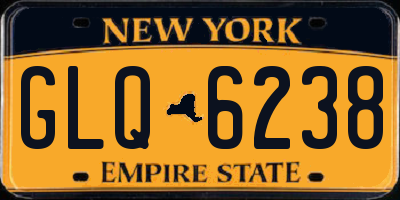 NY license plate GLQ6238