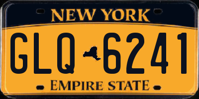 NY license plate GLQ6241