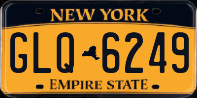 NY license plate GLQ6249