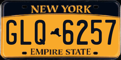 NY license plate GLQ6257