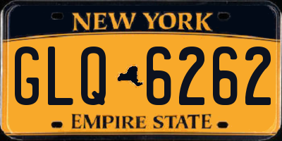 NY license plate GLQ6262