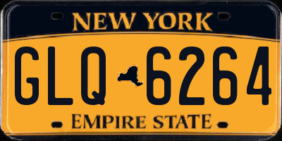 NY license plate GLQ6264