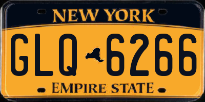 NY license plate GLQ6266