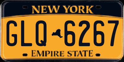 NY license plate GLQ6267