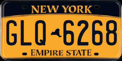 NY license plate GLQ6268