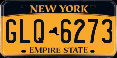 NY license plate GLQ6273