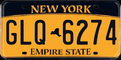 NY license plate GLQ6274