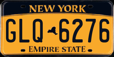 NY license plate GLQ6276