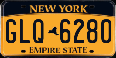 NY license plate GLQ6280