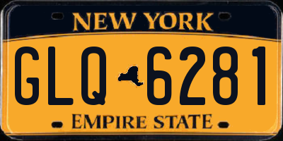 NY license plate GLQ6281