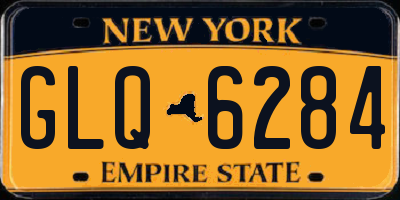 NY license plate GLQ6284