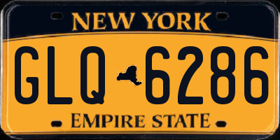 NY license plate GLQ6286