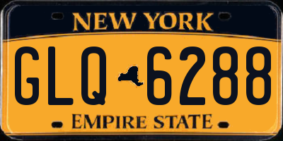 NY license plate GLQ6288