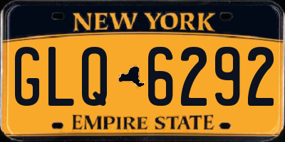 NY license plate GLQ6292