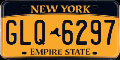 NY license plate GLQ6297