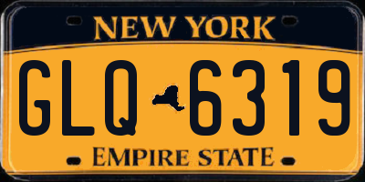NY license plate GLQ6319