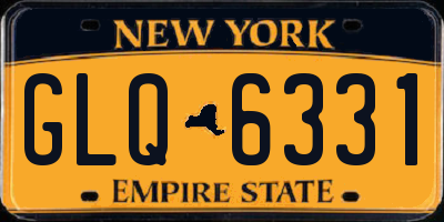 NY license plate GLQ6331