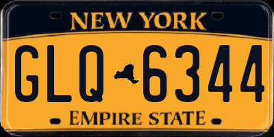 NY license plate GLQ6344
