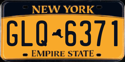 NY license plate GLQ6371