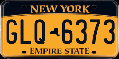 NY license plate GLQ6373