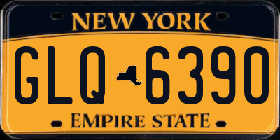NY license plate GLQ6390