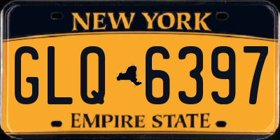 NY license plate GLQ6397
