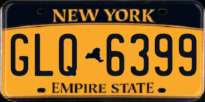 NY license plate GLQ6399