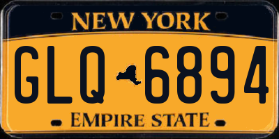 NY license plate GLQ6894