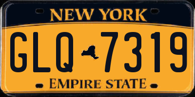 NY license plate GLQ7319