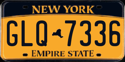 NY license plate GLQ7336
