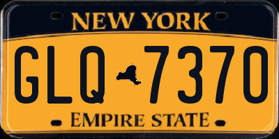 NY license plate GLQ7370