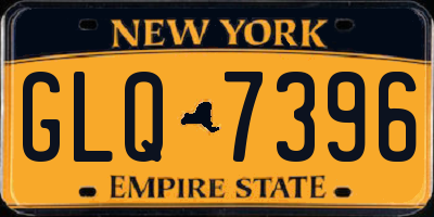 NY license plate GLQ7396