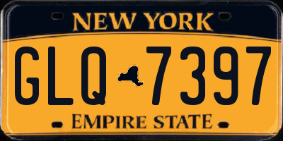 NY license plate GLQ7397