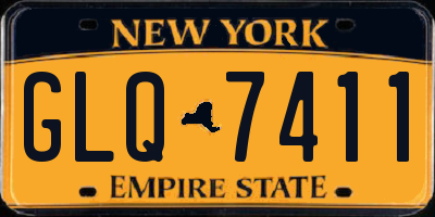 NY license plate GLQ7411
