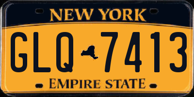 NY license plate GLQ7413