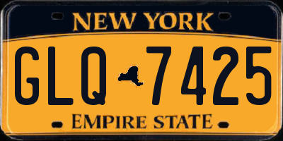 NY license plate GLQ7425