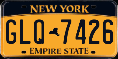 NY license plate GLQ7426