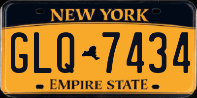 NY license plate GLQ7434