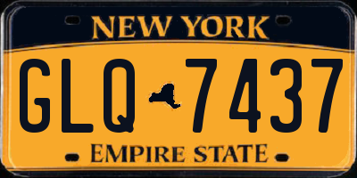 NY license plate GLQ7437