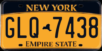 NY license plate GLQ7438