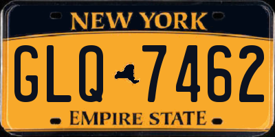 NY license plate GLQ7462