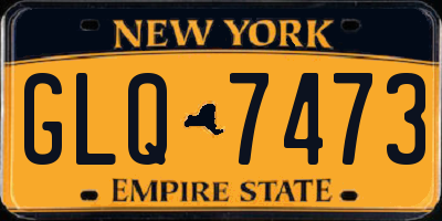 NY license plate GLQ7473
