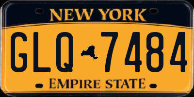 NY license plate GLQ7484