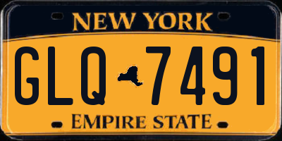 NY license plate GLQ7491
